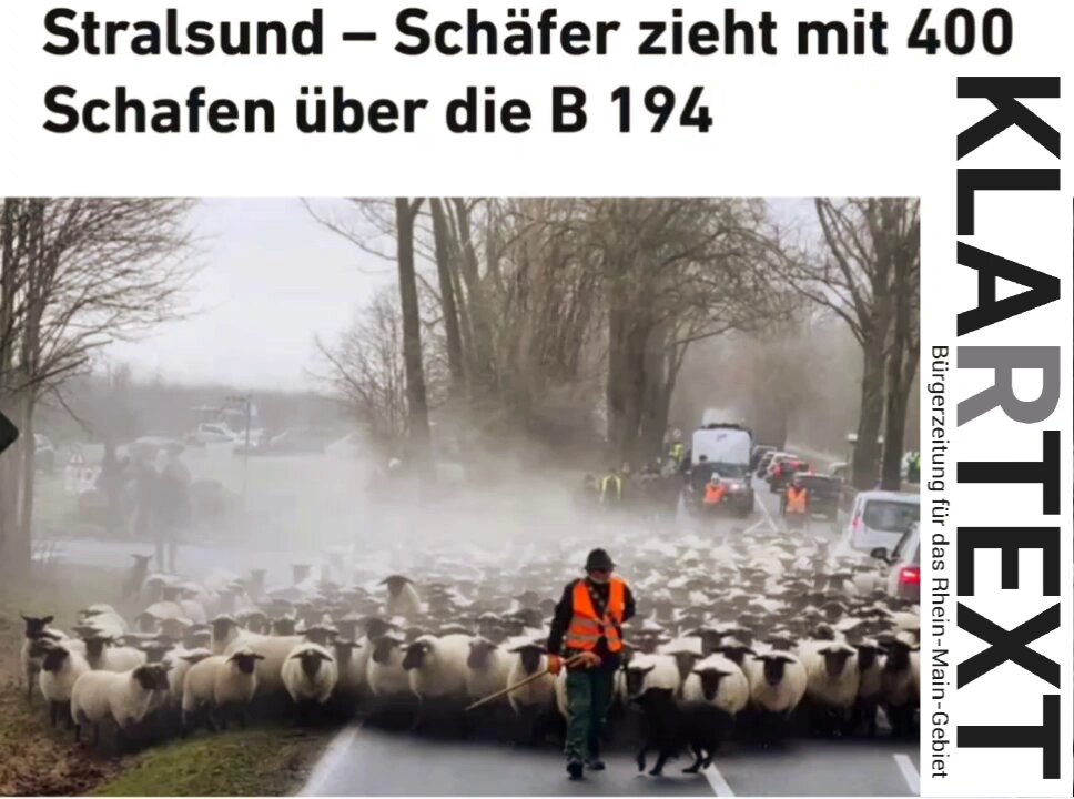 Tierischer Protestzug gegen die Agrarpolitik!