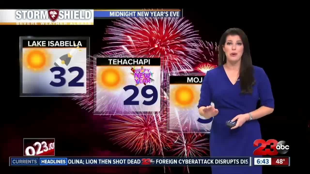 System brings cool temperatures for New Year's Eve