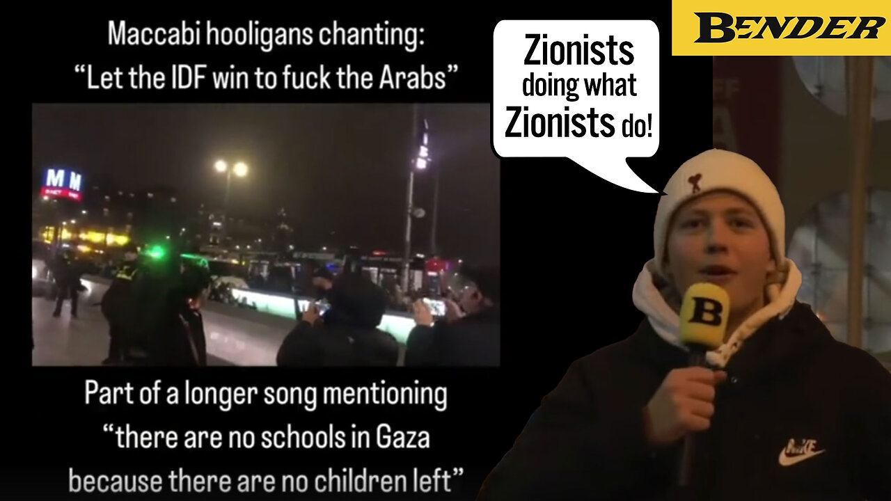 IDF assisted Zionists terrorizing Palestinians in Amsterdam▮Bender