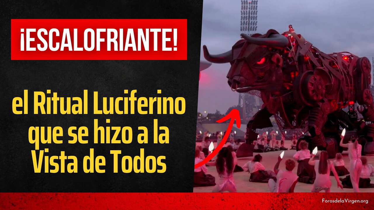 ¡Escalofriante! El ritual luciferino que se hizo a la vista de todos