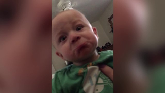 Baby Boy Makes Sad Face When His Mom Sings “You Are My Sunshine”