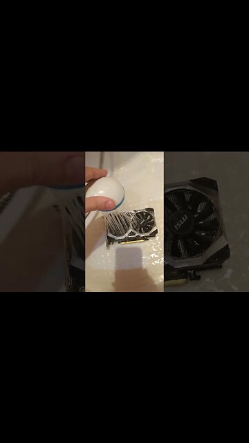 Продолжаем мыть в прямом смысле слова GeForce GTX 1650 🛠🚿 @NVIDIA @NVIDIAGeForce