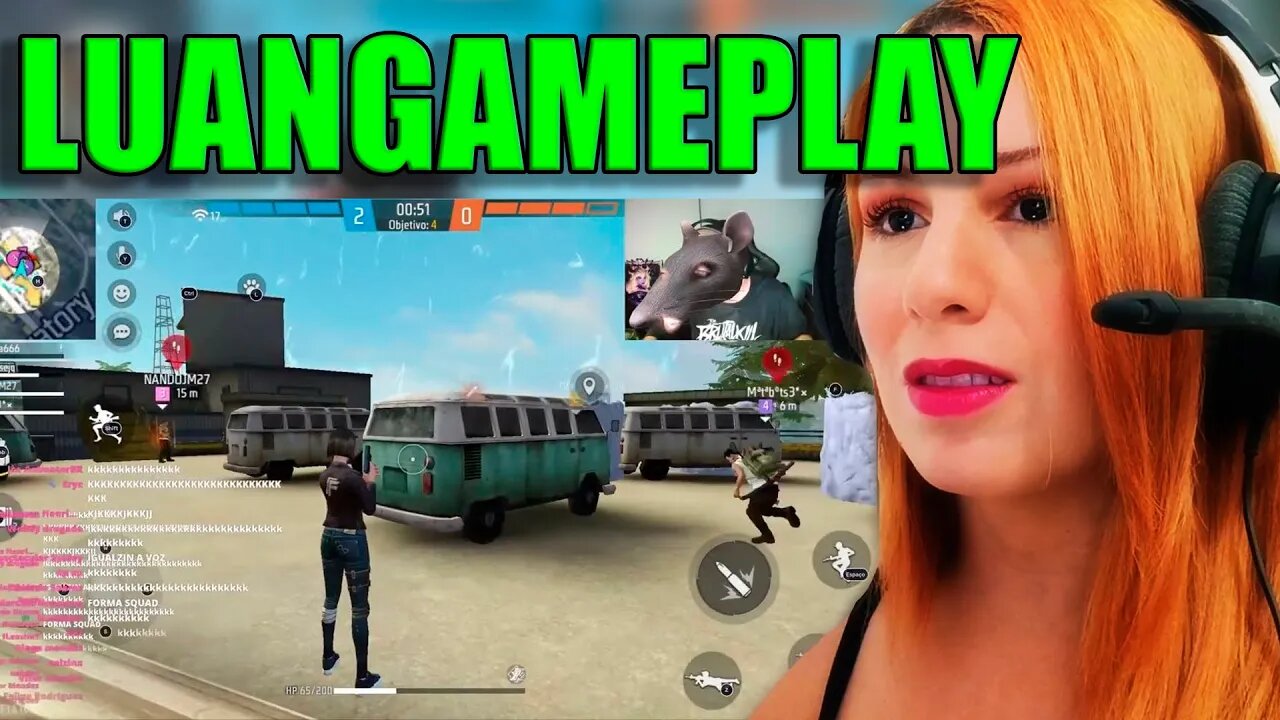 REACT - LUANGAMEPLAY ZOANDO OS JOGADORES NO FREE FIRE KKKKK