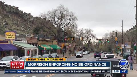 Morrison enforcing noise ordinance