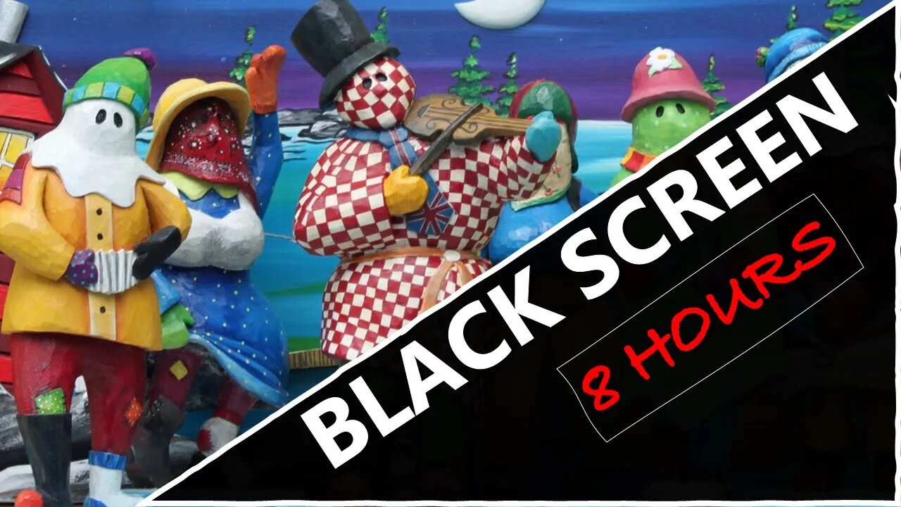 🎄 (8 HOURS) Newfoundland Christmas Music 🎄 [BLACK 8SCREEN]