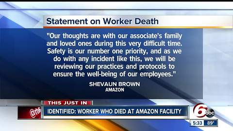 Amazon employee killed in forklift accident at Plainfield facility identified