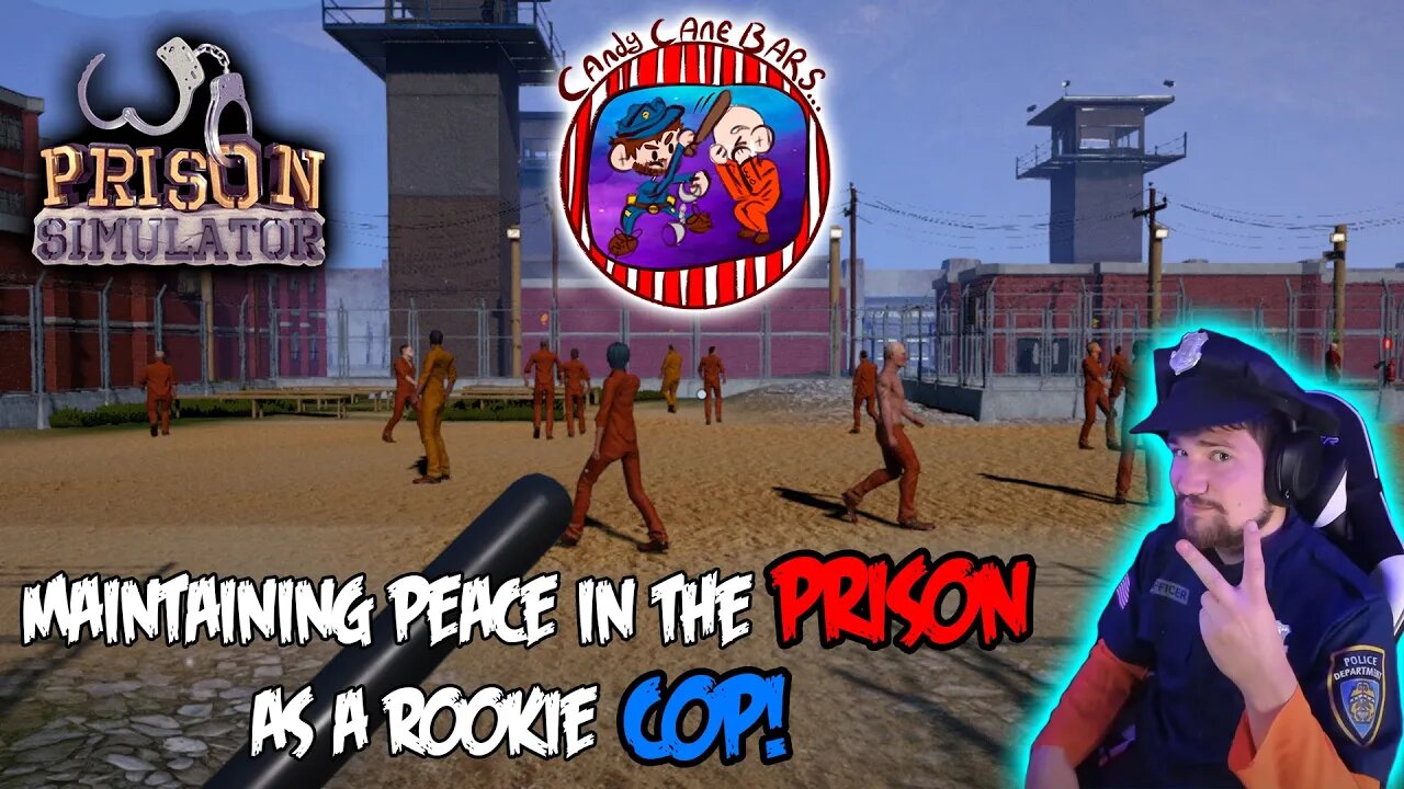 Prison Simulator: Rookie Cop's First Day! Maintaining Peace in the Toughest Prison