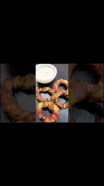 bacon wrapped onion rings recipe