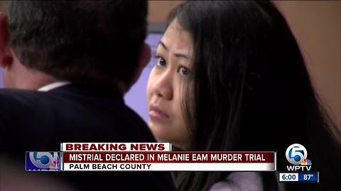 Mistrial declared in Melanie Eam murder trial