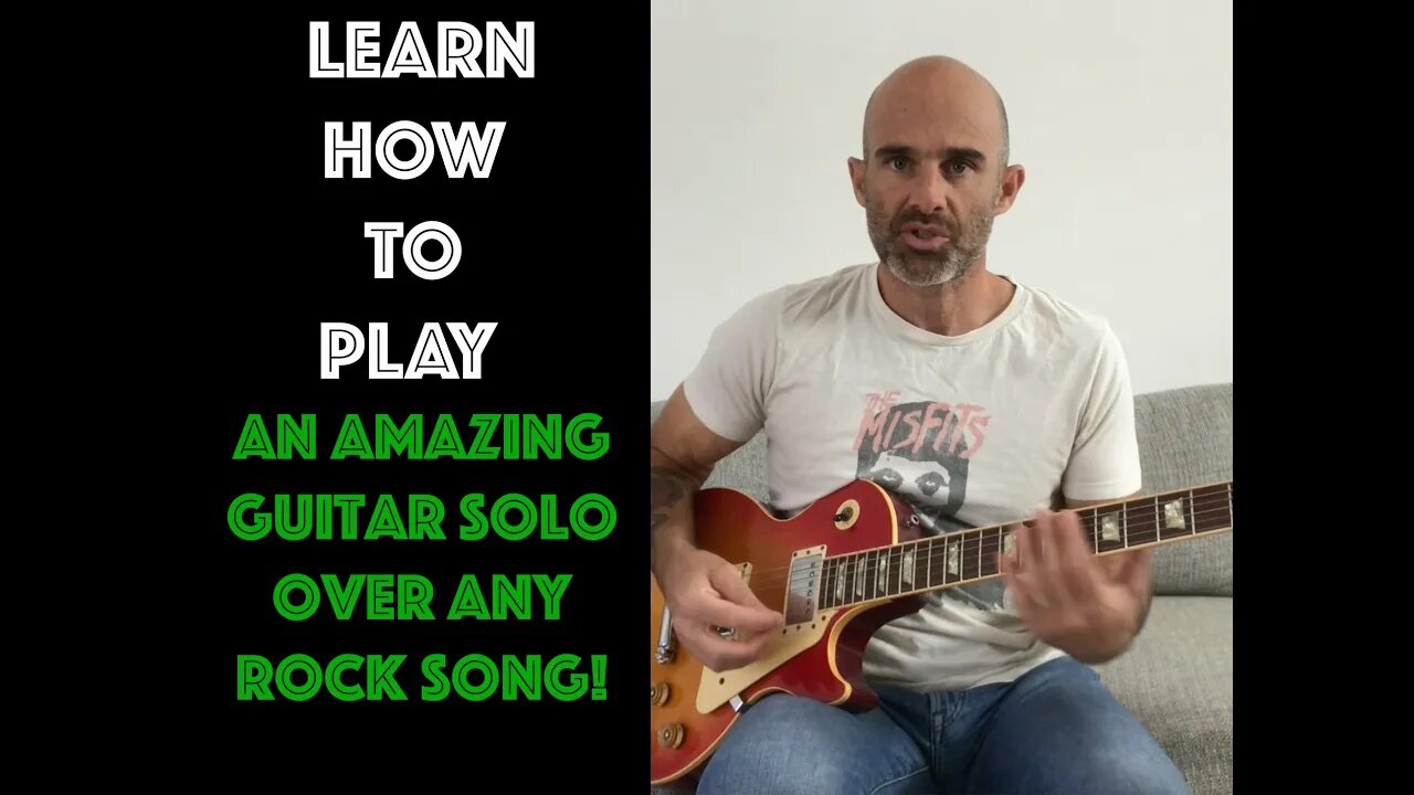 How To Play An Amazing Guitar Solo Over Any Rock Song In 10 Minutes - Beginner Guitar Players