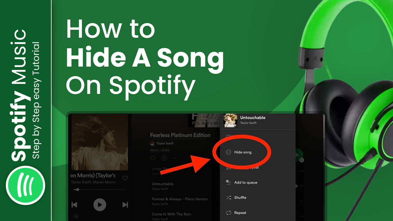 🔇🎵 Fine-Tune Your Playlist: Hide Songs on Spotify! 🎧🚫