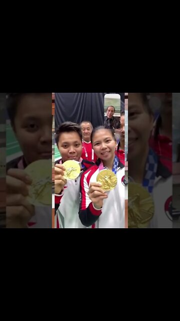 Pak Jokowi Video Call Greysia Polii/Apriyani Rahayu, Emas Olimpiade Tokyo 2020 #Shorts