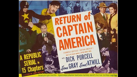 CAPTAIN AMERICA (1944)- colorized with Portuguese subtitles