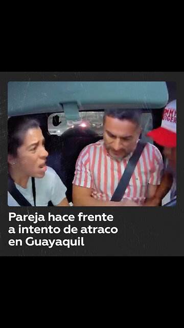 Pareja en Ecuador escapa ilesa de dos peligrosos malhechores