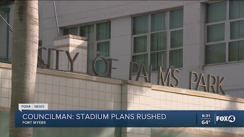 Councilman says stadium plans are rushed