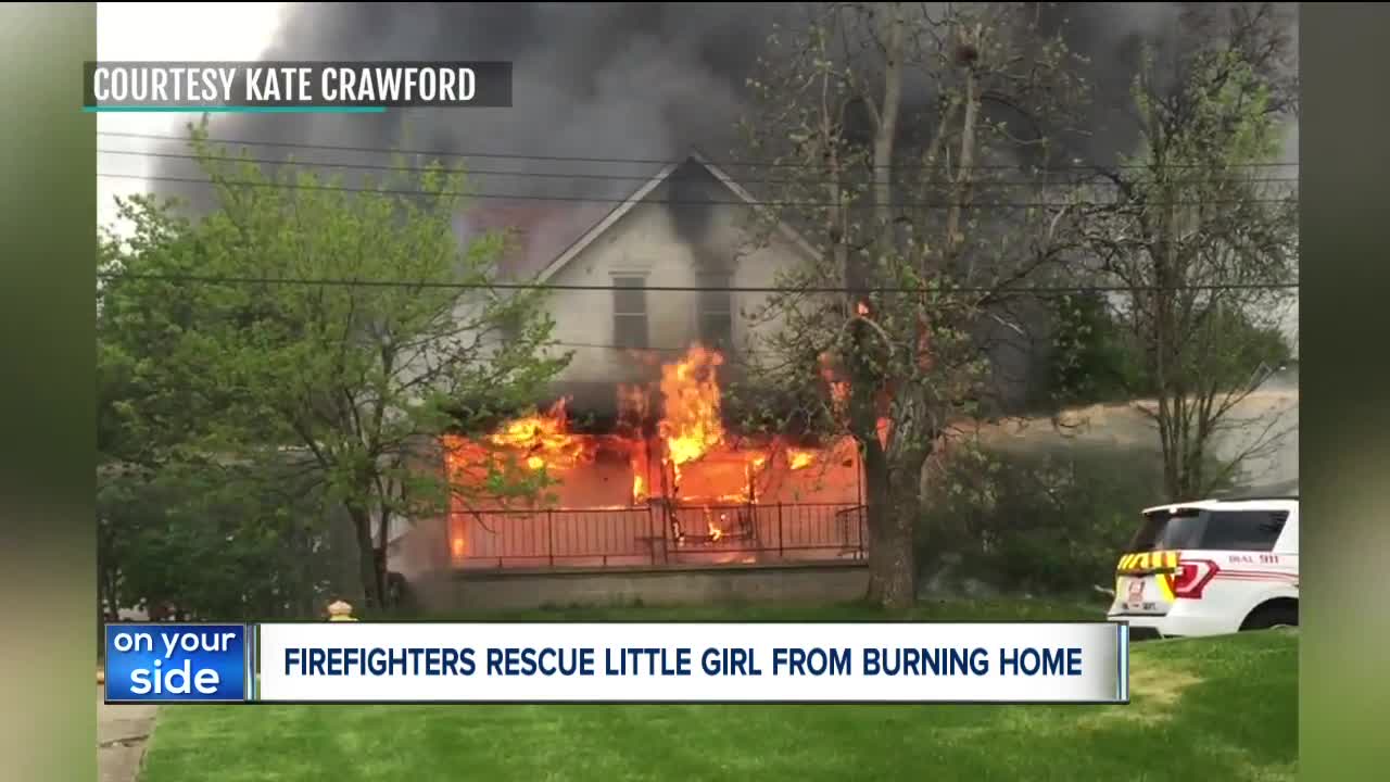 6-year-old in critical condition after being rescued from basement of burning Akron home