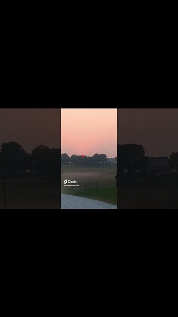 Canadian Wildfire Smoke In North East Kansas Sept 6, 2023 #shorts #wildfiresmoke #kansas