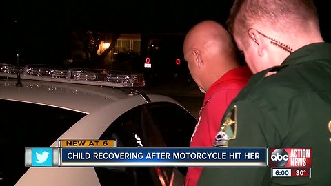 Motorcyclist arrested after hitting 2-year-old in Port Richey