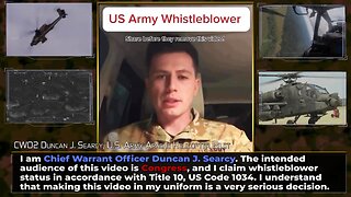 Army Pilot 🔘 Whistleblower 🚁🗣️⚖️ CWO2 D.J. Searcy demands accountability for CV-19 mandate 🚫💉🚫