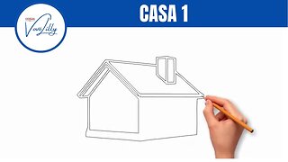 COMO DESENHAR | CASA 1 | PASSO A PASSO. MUITO FÁCIL