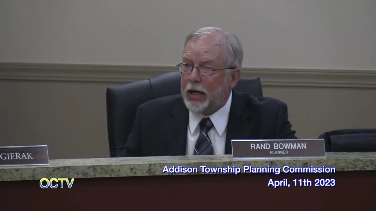 Addison Township Planning Commission Meeting: April, 11th 2023