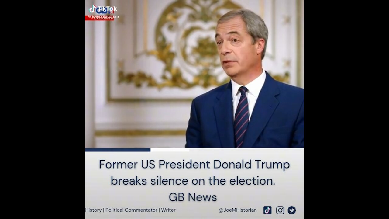 PRESIDENT TRUMP INTERVIEW WITH NIGEL FARAGE