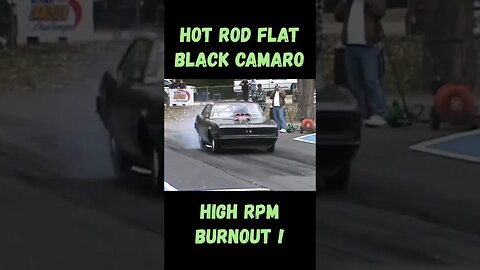 Hot Rod Flat Black High RPM Burnout! #shorts