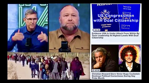 General Michael Flynn Alex Jones Ignore Clear Present Danger Of Lawmaker USA Israel Dual Citizenship