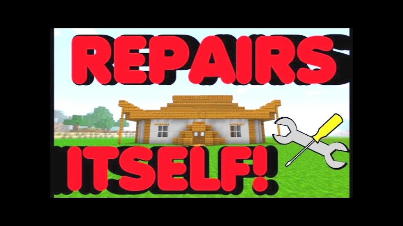 Minecraft Building That Repairs Itself!