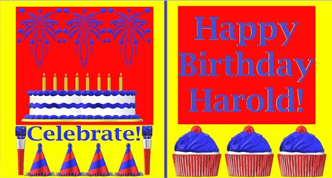 Happy Birthday 3D - Happy Birthday Harold - Happy Birthday To You - Happy Birthday Song