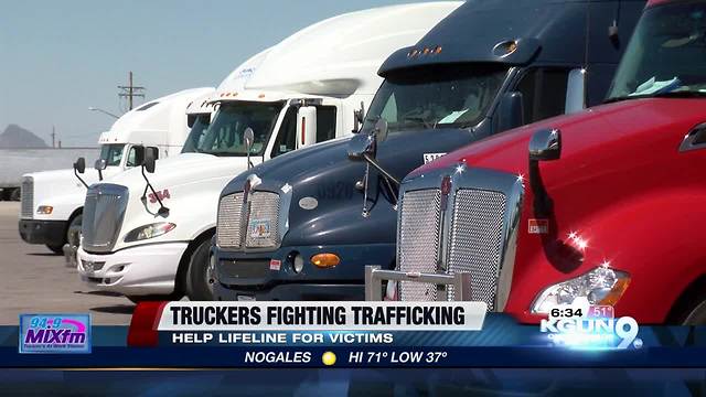 Truck drivers fighting human trafficking