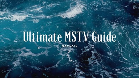 I changed name to umstvgn @Ultimate MSTV Guide Network