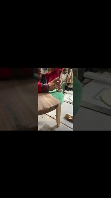Time to glued the leg #shorts #woodworking #shortvideo #subscribe #reels #table #resin #trending