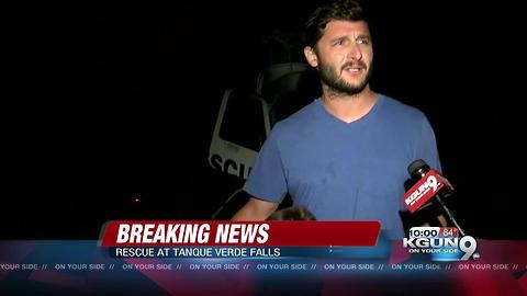 Three people rescued in the Tanque Verde Falls area