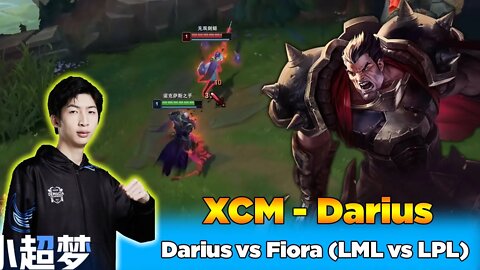 Xiao Chao Meng Darius vs Fiora (LML vs LPL) CN Super Server - Patch 12.23