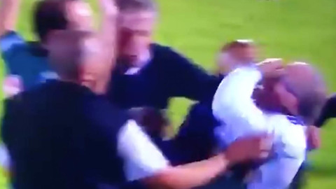 Soccer Coach Does the WORST Flop of All Time After Phantom Headbutt by Referee