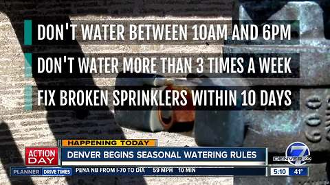 Denver Water begins seasonal watering rules