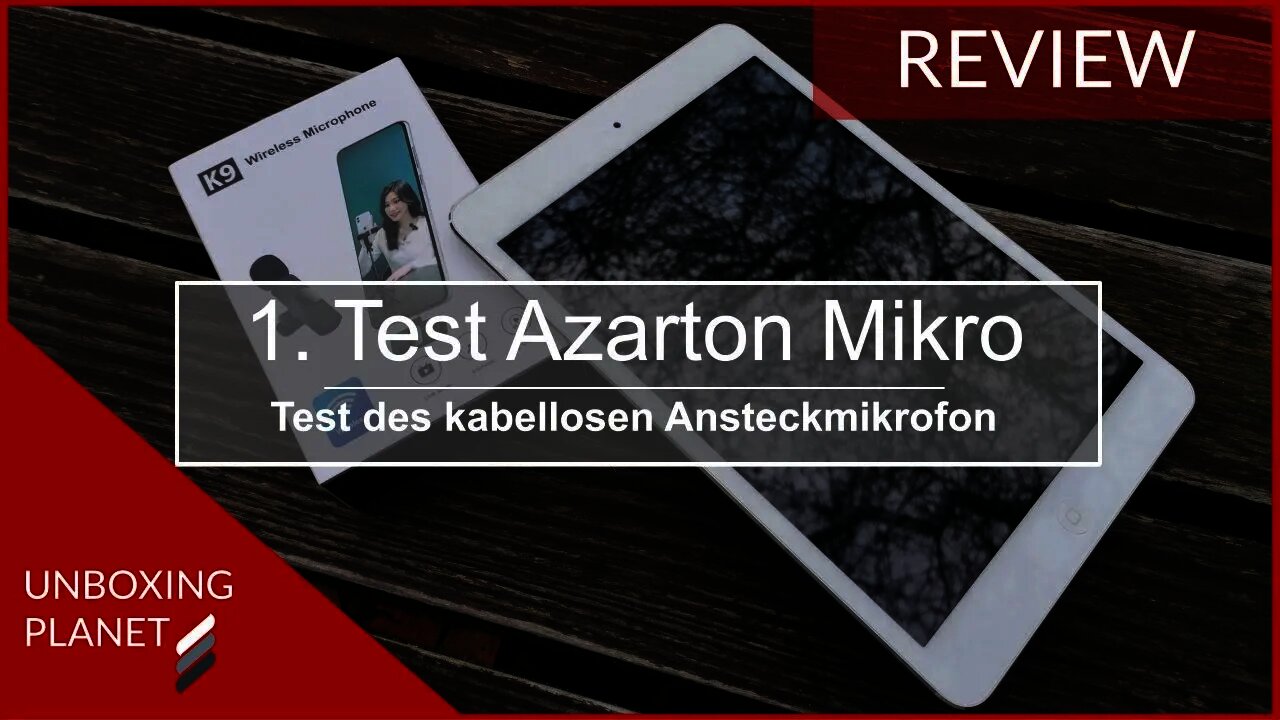 Erster Test Azarton kabelloses Ansteckmikrofon mit iPad Mini