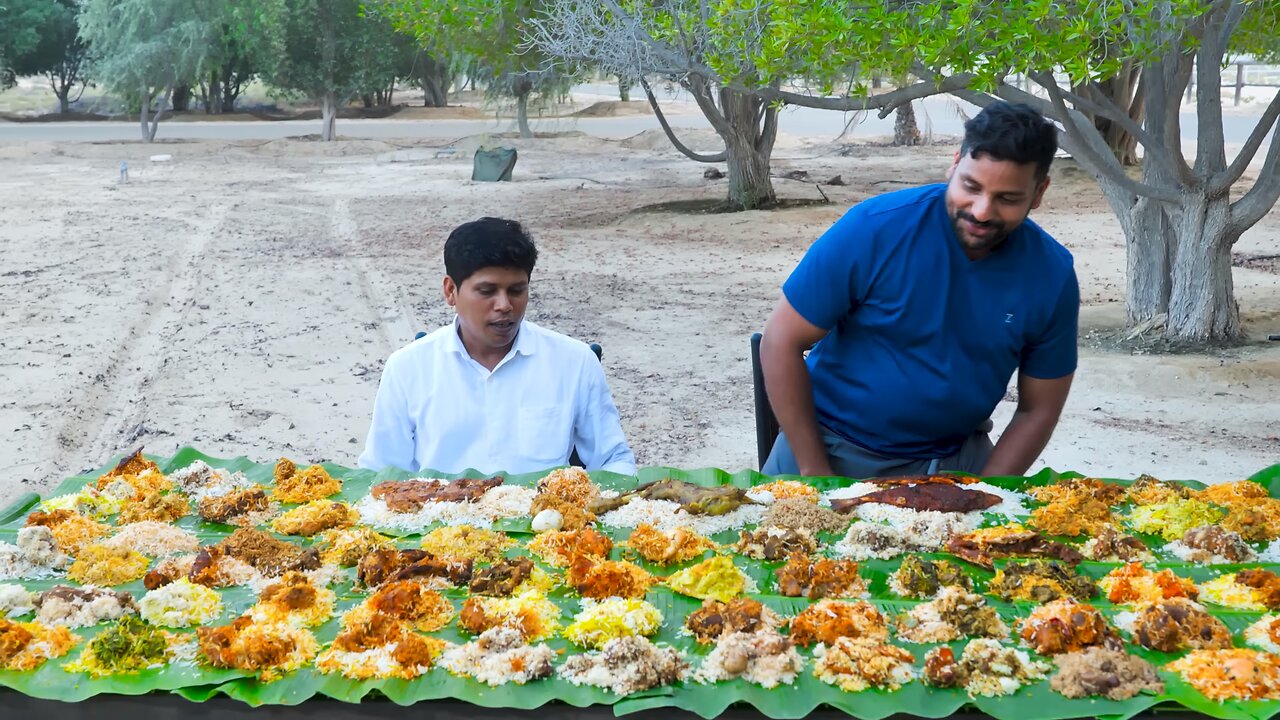 100 VARIETIES BIRYANI | 100 Varieties Of Biryani Tasting In Dubai | Village Food