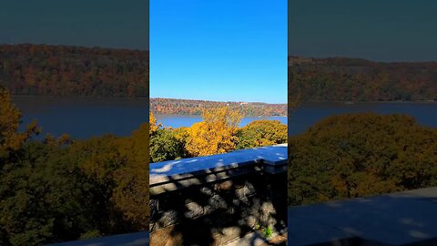 Autumn 🍂 foliage in Manhattan looking towards NJ