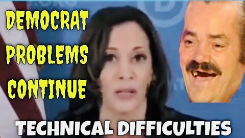 MORE DEM PROBLEMS: Kamala has Technical Difficulties speaking to the DNC! 😆🤣😂