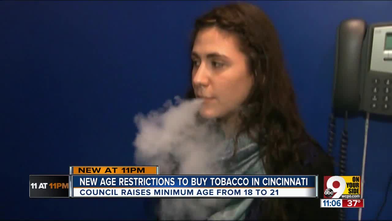 New age restrictions to buy tobacco in Cincinnati