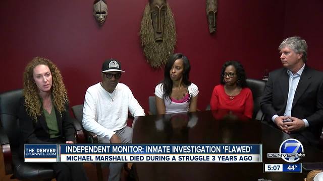 Independent monitor criticizes Denver sheriff's department over death of inmate Michael Marshall