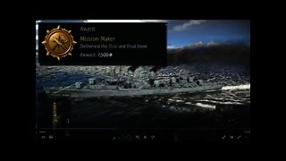 War Thunder - I earn the achievement 'Mission Maker' in Naval Battles