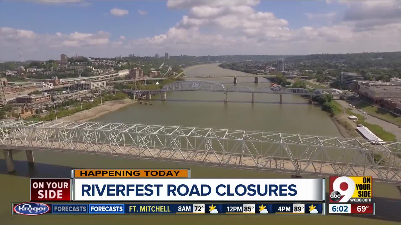 Riverfest road closures