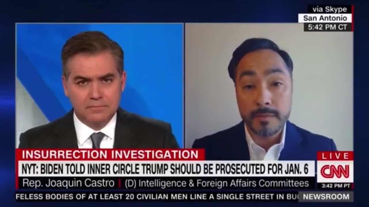 Dem Rep Castro Is Shocked Biden's DOJ Isn't Investigating Trump Right Now