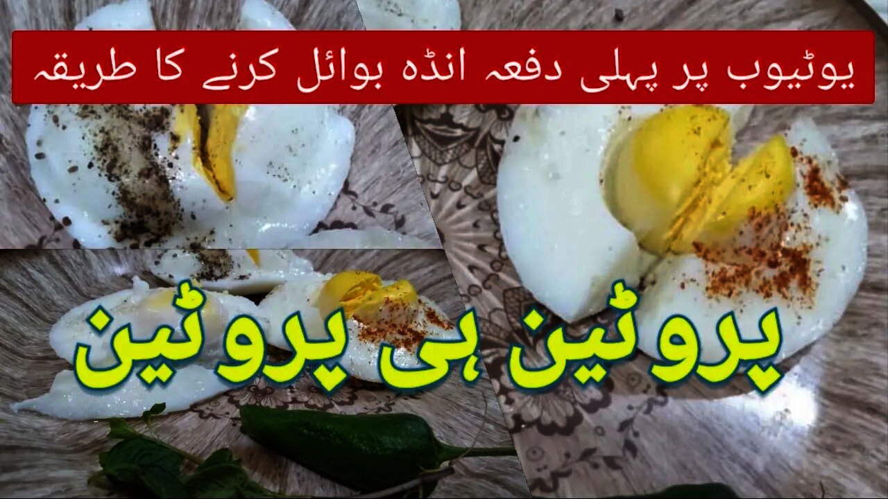 How to boil an egg for the first time on YouTube || Protein's King || Easy & Smart