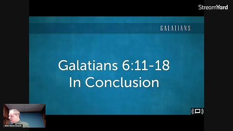 Galatians 6:11-18