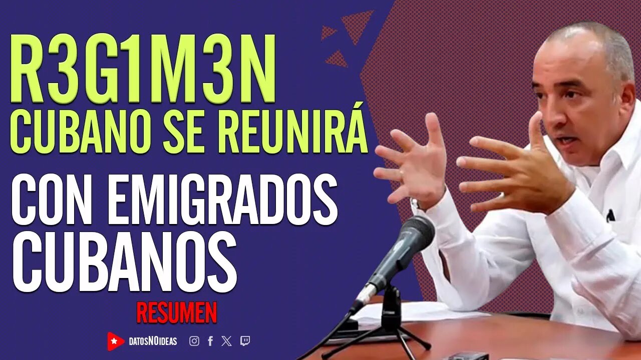 📢 R3G1M3N cubano se reunirá con emigrados cubanos en La Habana 🛑