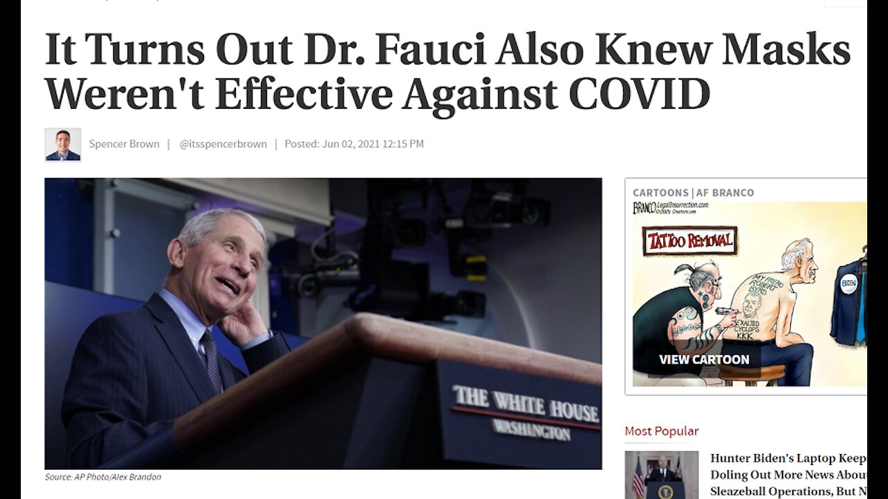 Told Ya! Dr. Fauci emails and their intent revealed....